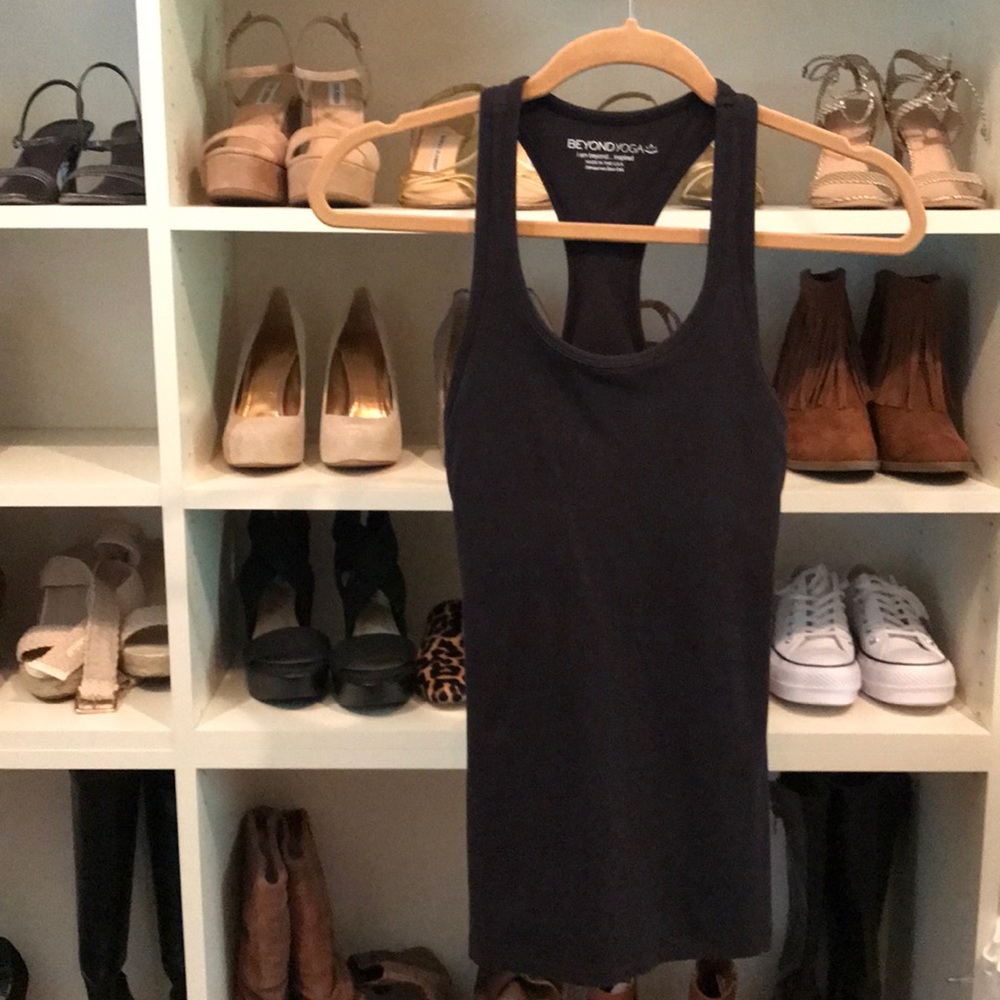 Beyond Yoga Black Racerback Tank